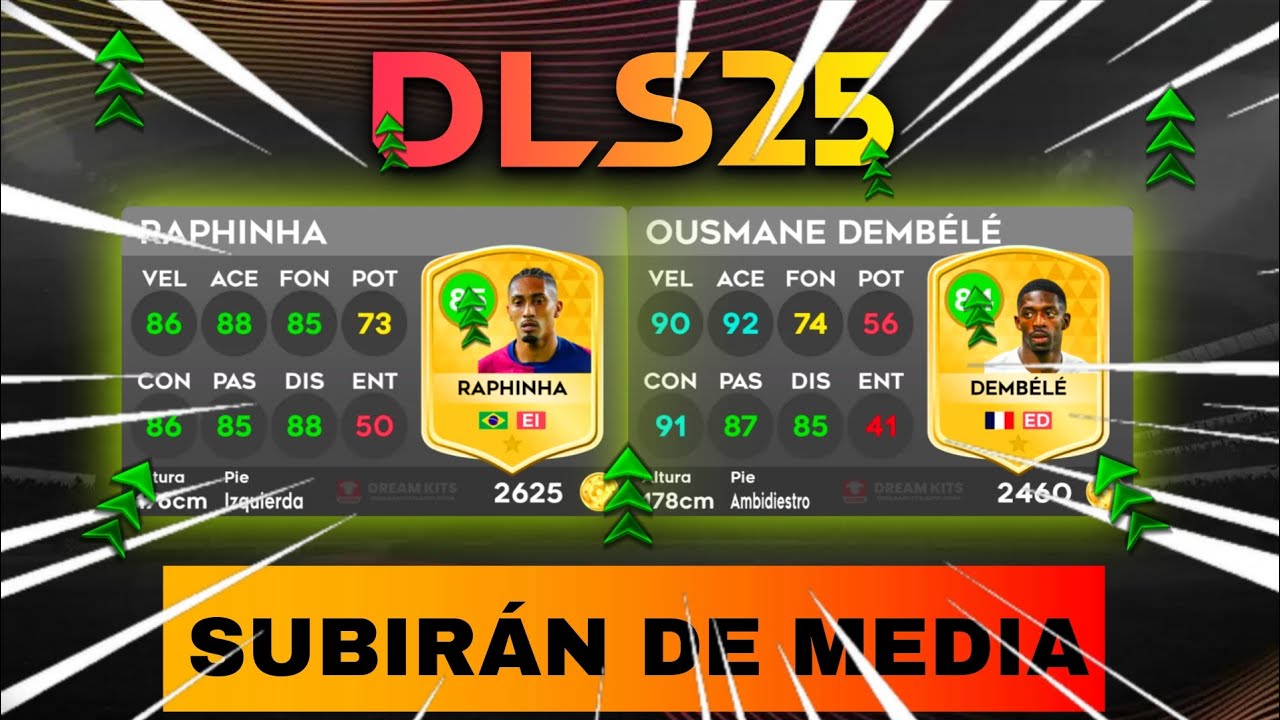 Jugadores Que Subirán De Media En DLS 25.🫣