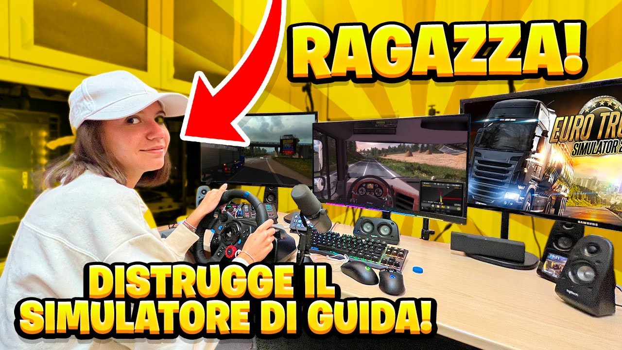 UNA RAGAZZA DISTRUGGE il MIO SIMULATORE di GUIDA in CASA MIA! *ASSURDO*