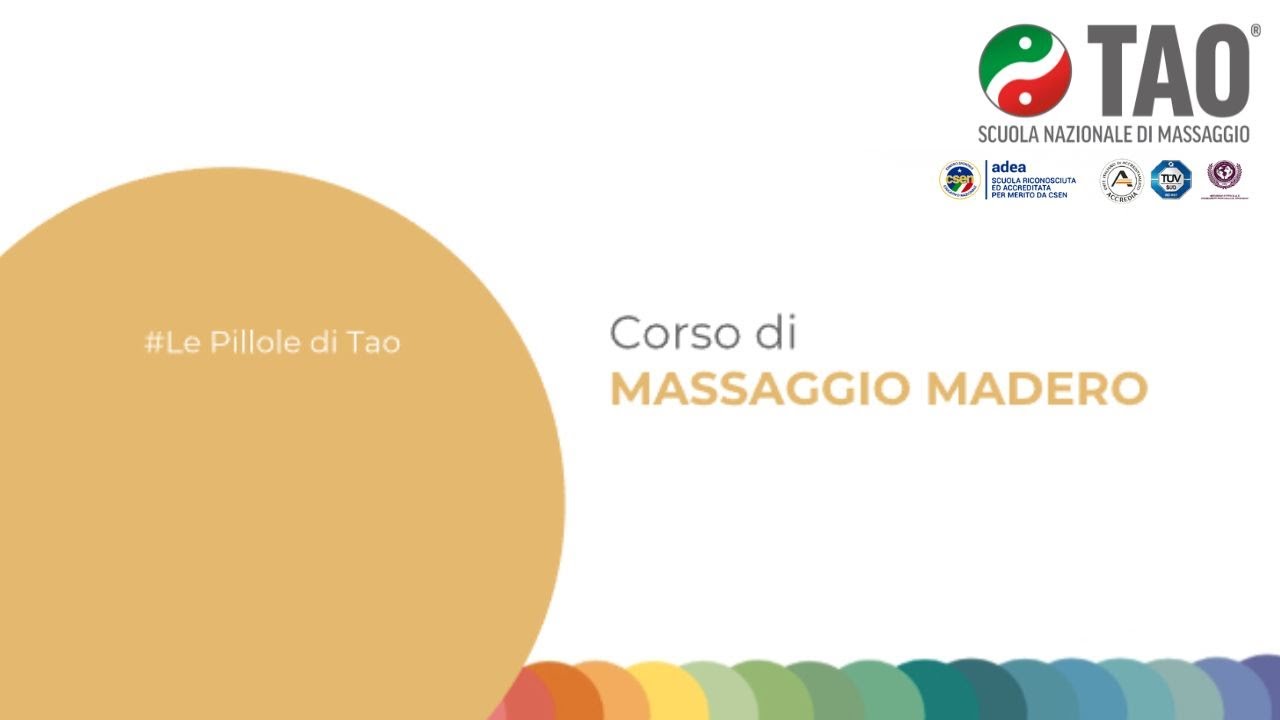 Corso di Massaggio Madero //  Tao Scuola Nazionale di Massaggio®