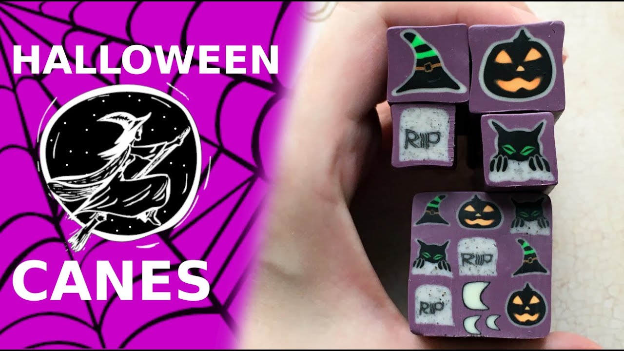 Polymer Clay Halloween Canes Part 1