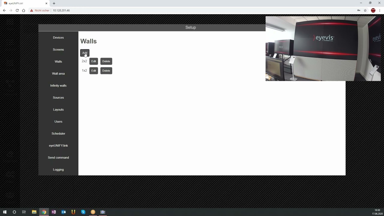 eyevis eyeUNIFY Training | Chapter 02: Walls Setup