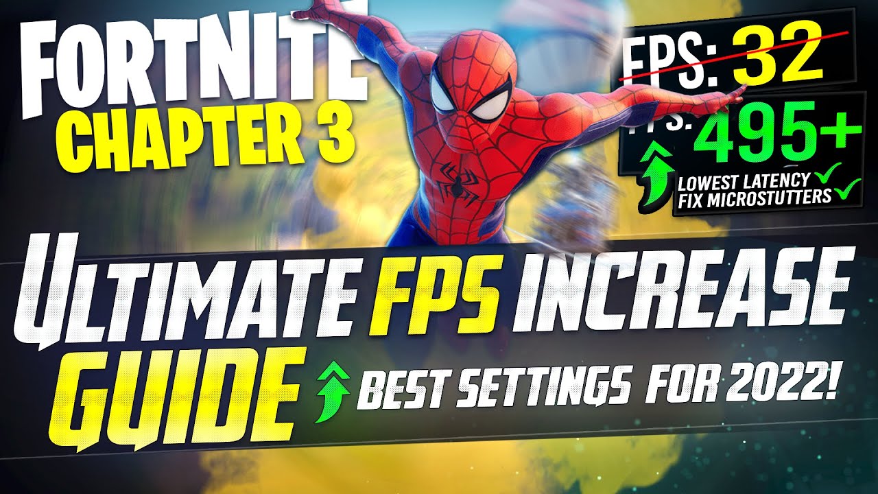 🔧 FORTNITE CHAPTER 3: Dramatically increase performance / FPS with any setup! *BEST SETTINGS* 2022 ✅