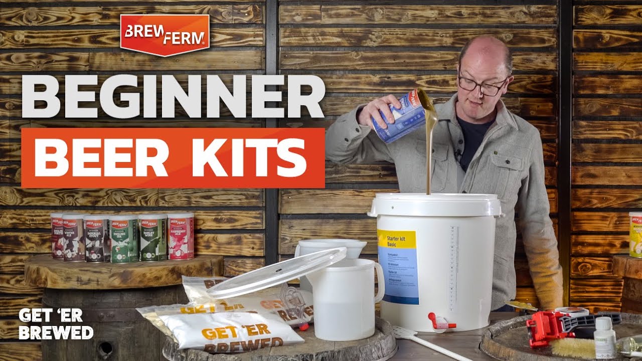 Beginner Friendly BrewFerm Beer kits for starting to home brew beer