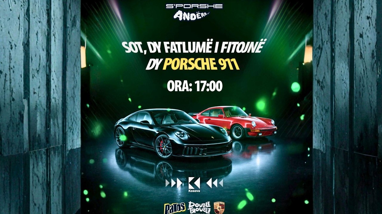 Dhurat&euml; luksoze live: Dy Porsche dhurohen nga Patos