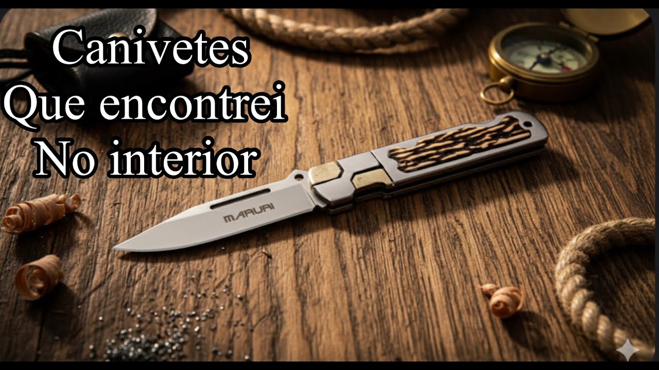 CANIVETES LEGAIS QUE ENCONTREI NO INTERIOR#febredoaco #canivete #cutelaria #edc #bushcraft #pesca 