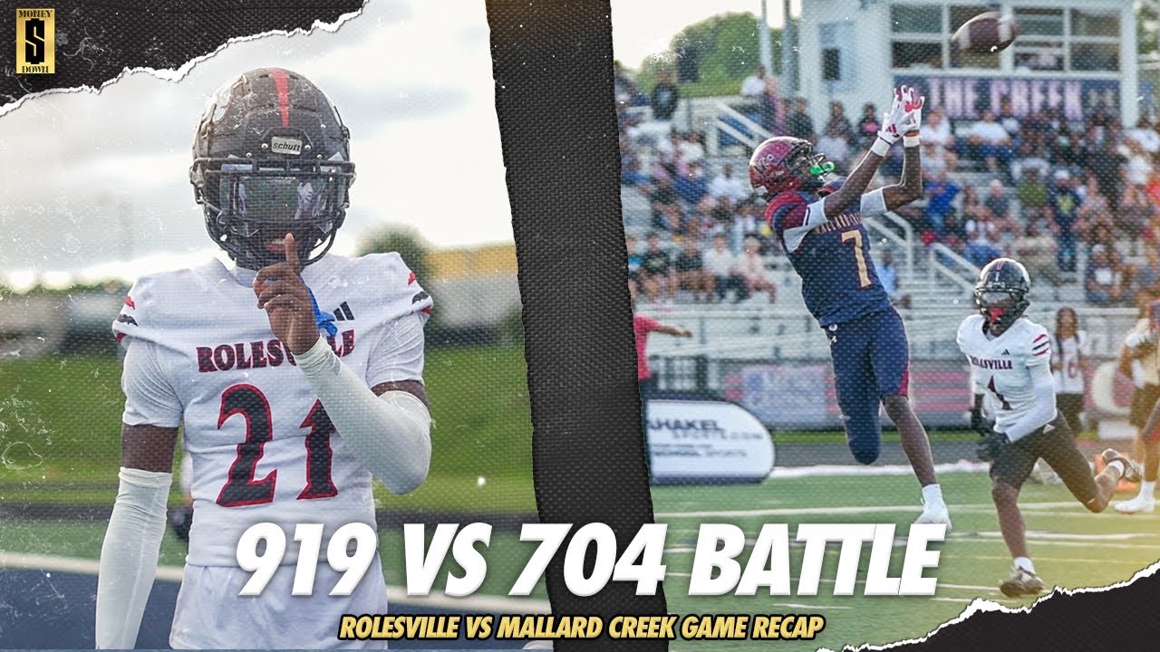 919 TEAM TRAVELS TO THE 704 FOR A TOP 25 MATCHUP IN THE STATE!!! Rolesville vs Mallard Creek Recap