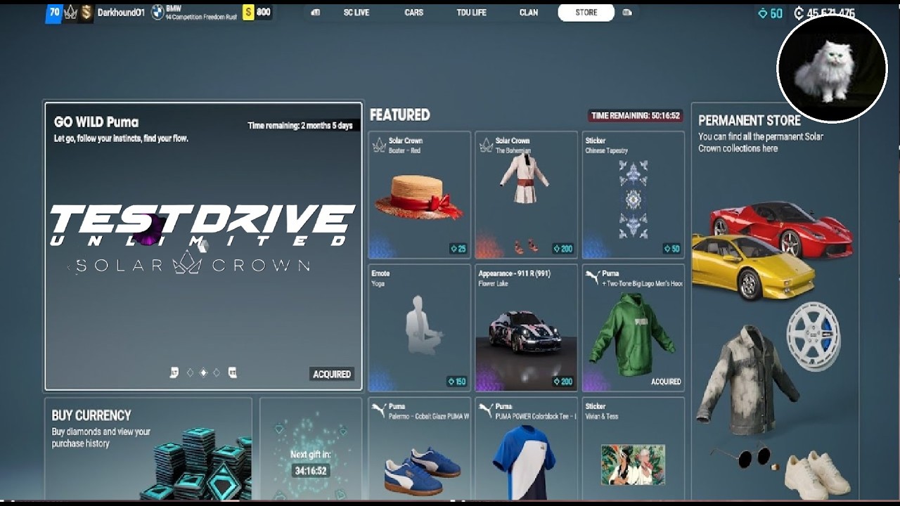 Test Drive Unlimited Solar Crown: Store: Season 5 Update - BMW M4 Competition Freedom Rush Edition