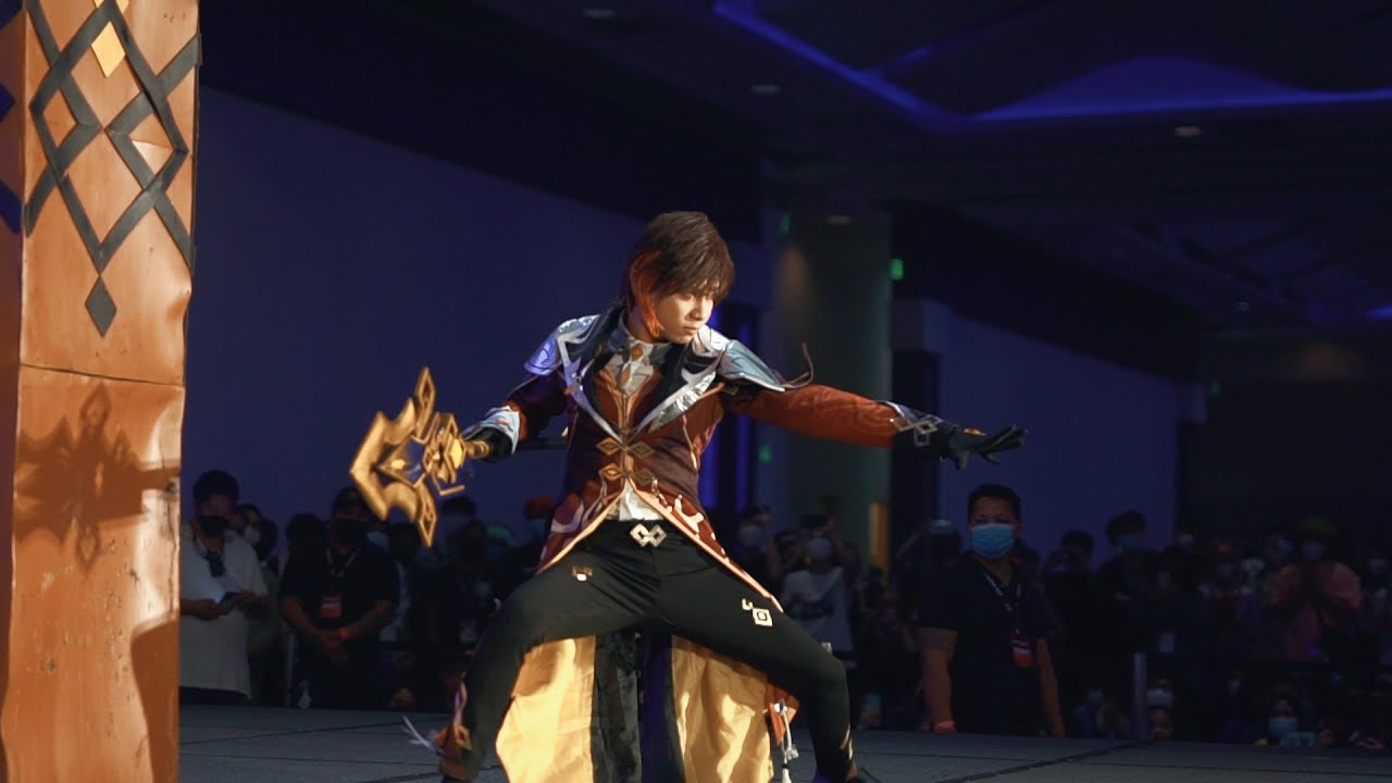 Zhongli with Gigantic Pillar Cosplay | Conquest Festival 2022