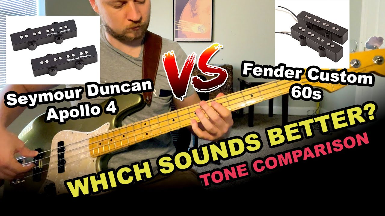 Seymour Duncan Apollo 4 vs. Fender Custom shop 60s jazz bass pickups TONE COMPARISON