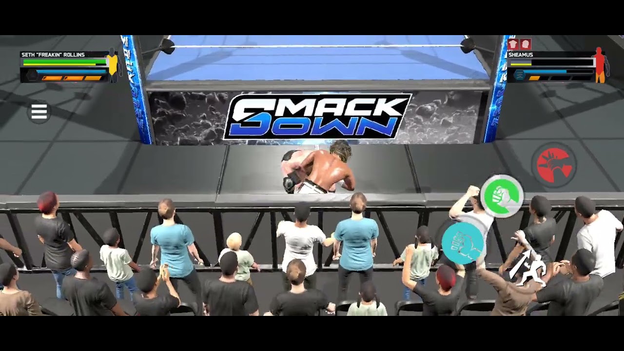 WWE 2K25 NETFLIX EDITION MOBILE NEW UPDATE Seth rollins vs SHEAMU full match 