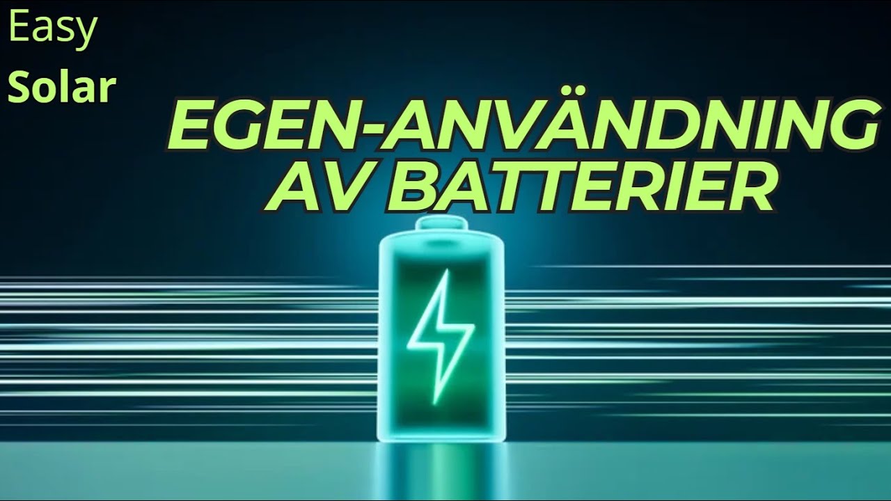 Batterier del 2 - egenanv&auml;ndning