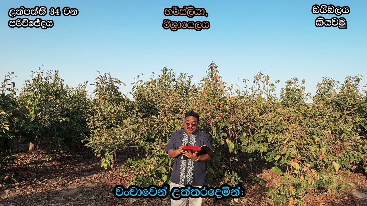 උත්පත්ති 34 / Genesis 34 in Sinhala - බයිබලය කියවමු - කියවීම: පාස්ටර් සුරේෂ් රාමචන්ද්‍රන්
