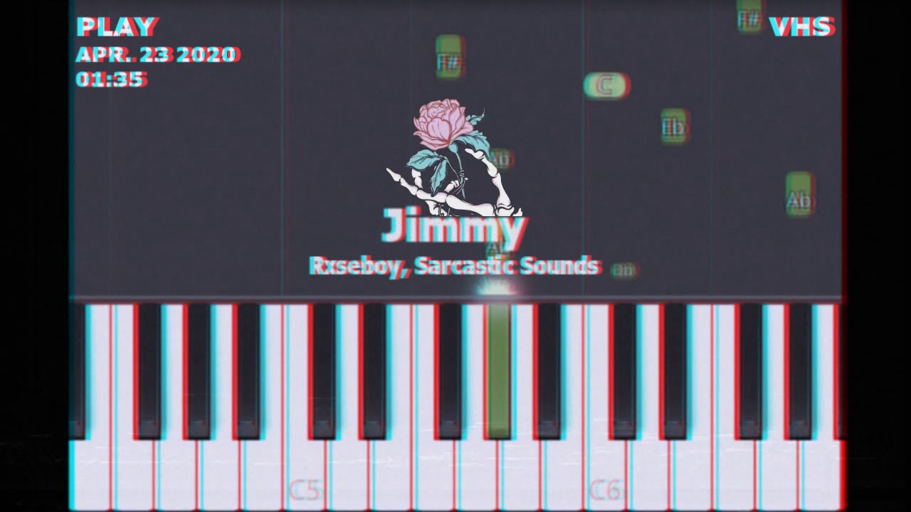 Rxseboy - Jimmy feat. Sarcastic Sounds (Lo-fi Instrumental) | Piano Tutorial