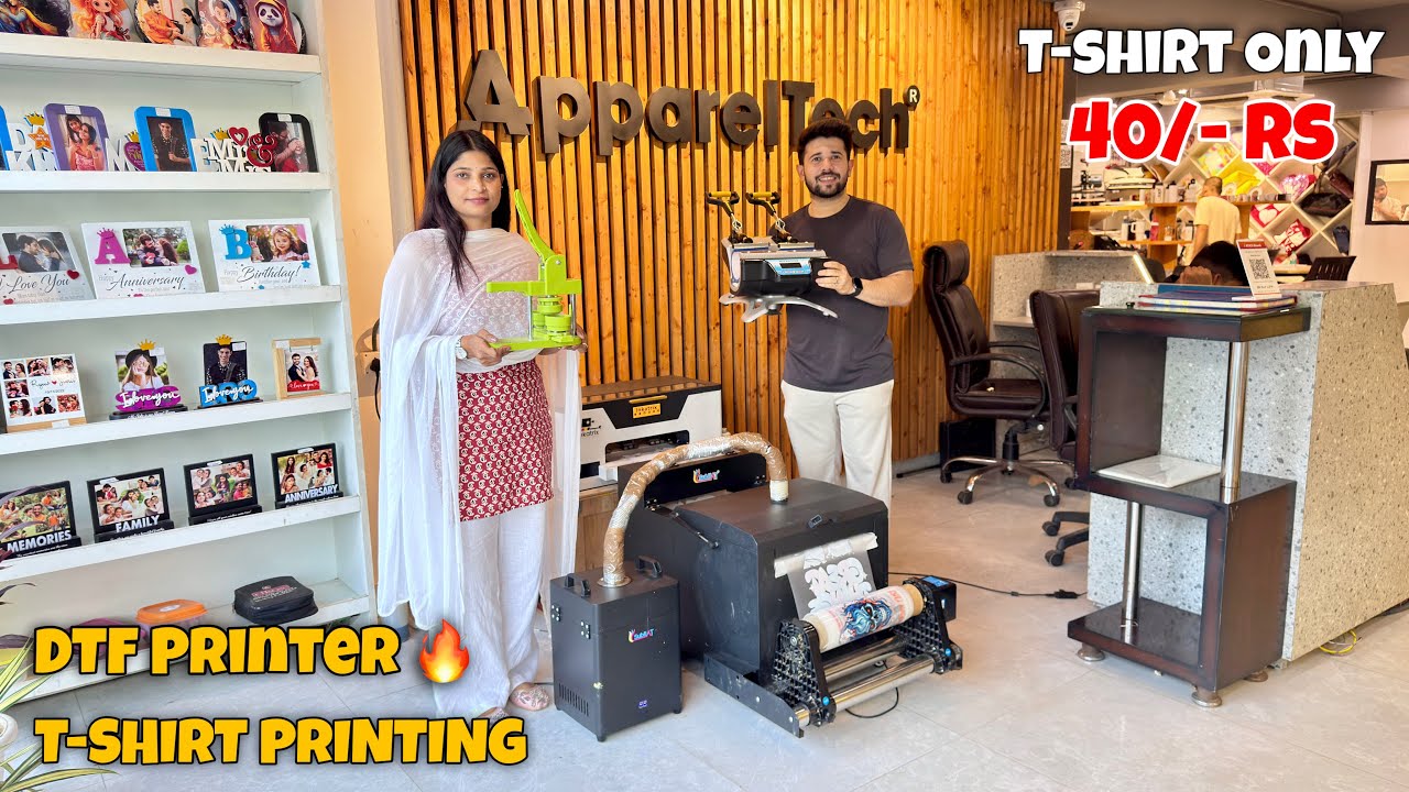 T-shirt Printing | DTF Printer | T-shirt Only 40/- Rs | Customize T-shirt Printing | Apparel Tech
