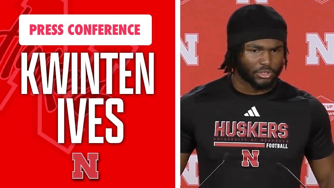 Nebraska Football RB Kwinten Ives meets with the media on Wednesday I GBR