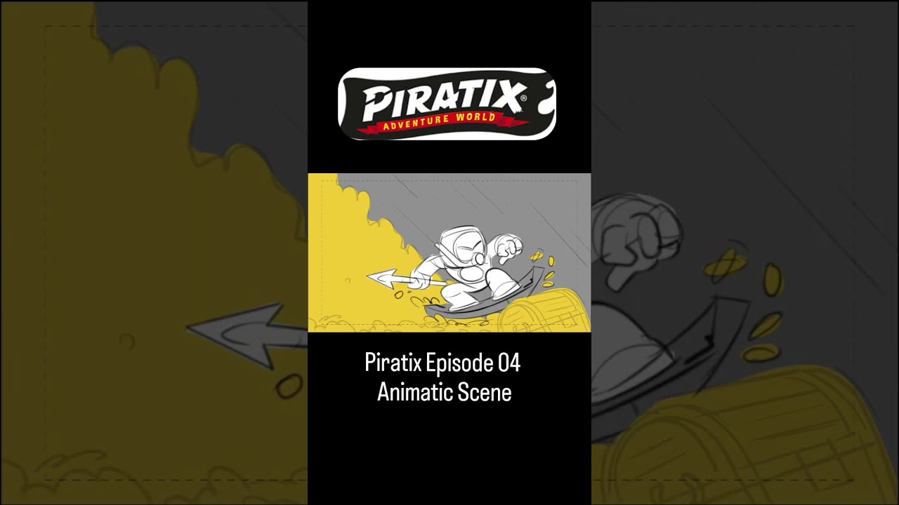 Piratix The Arrival of Big Jaws Rare Storyboard! (Most of episode).