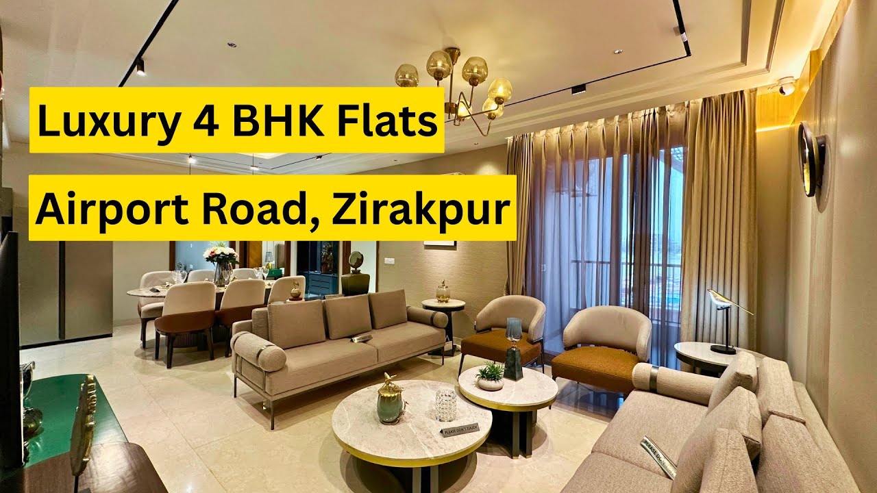 Luxury 4BHK Flat in Skyline Elevate Zirakpur Airport Road 2200 Sqft Home Tour