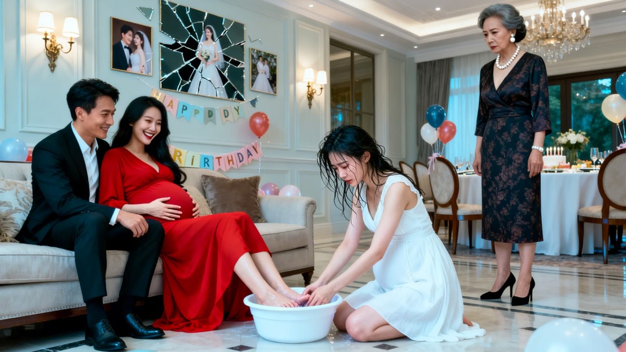 Her husband forced her to wash his pregnant lover’s feet—she divorced, married a CEO; he regrets it.