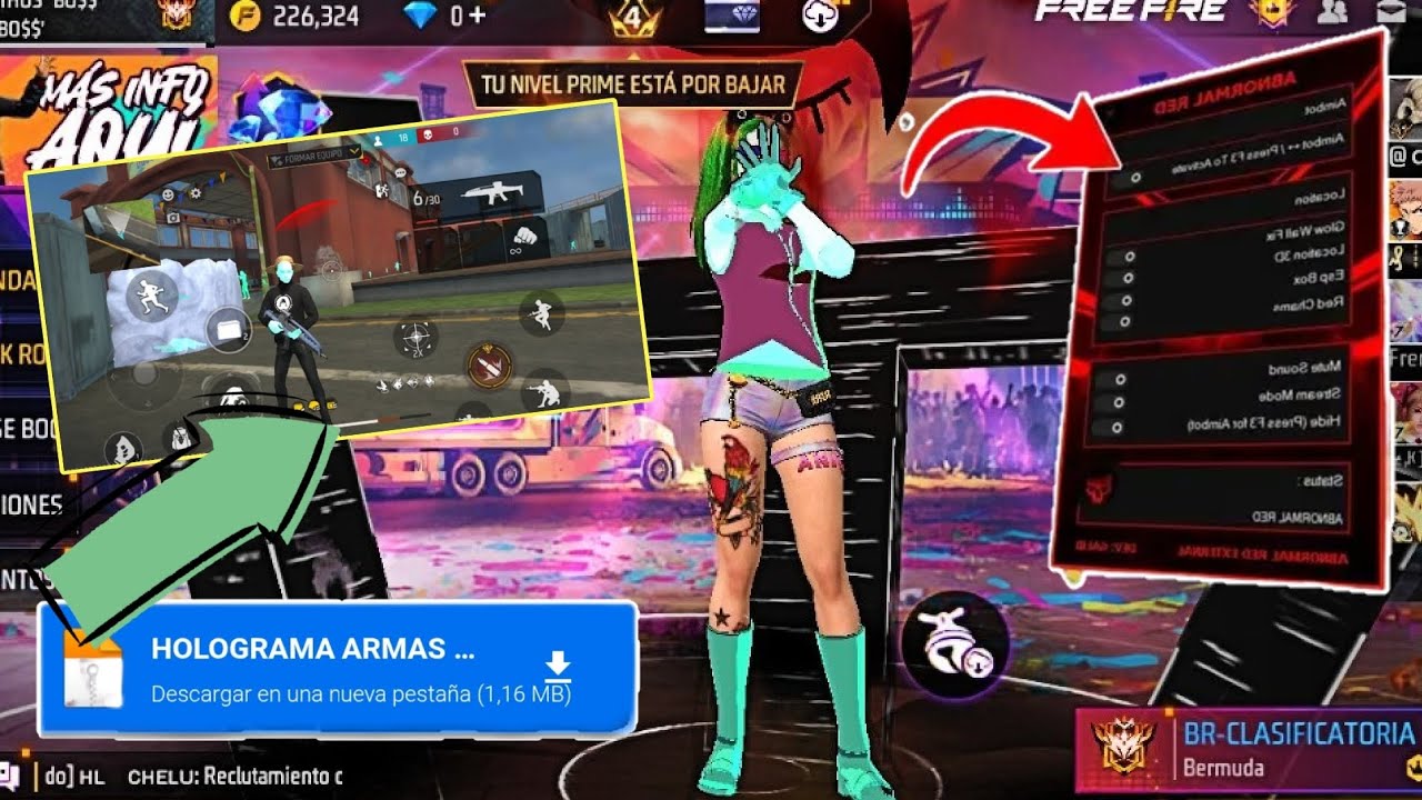 ✅ HOLOGRAMA + TP INFINITO V1 FREE FIRE ( CUENTAS PRINCIPAL SETHOSVIP 2026 ) 