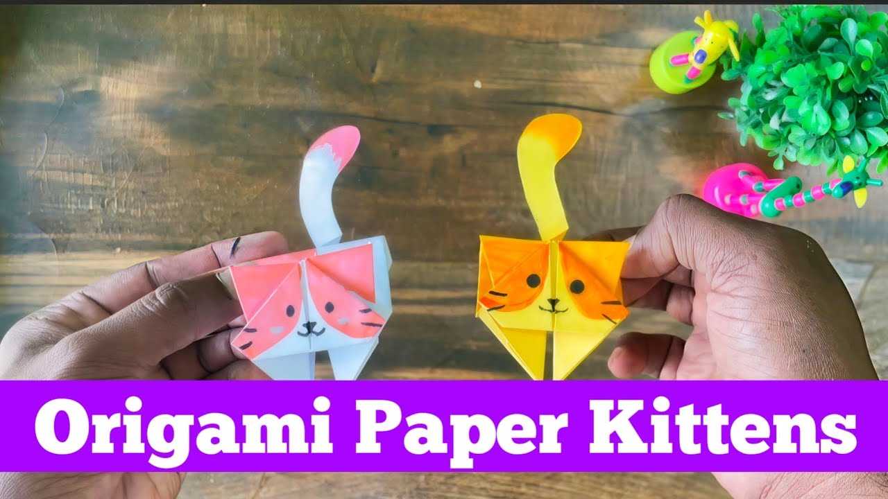Origami Paper Kittens | Art And Craft | Zoya Art Zone
