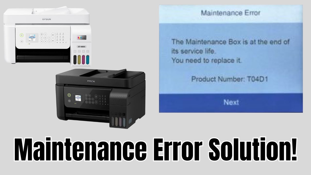 Руководство по сбросу контейнера для отработанных чернил для Epson ET 4700, 4750, 4800 и 4850 — р...