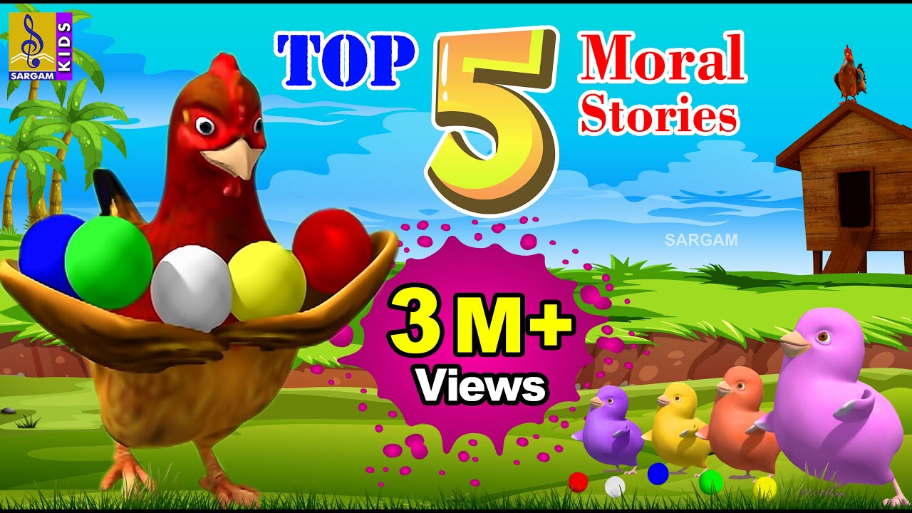 TOP 5 MORAL STORIES | Kids Animation Stories Hindi | Kids Cartoon | Hindi Moral Stories #top5