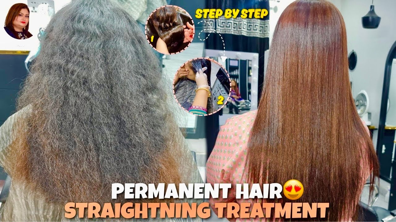 Silky Straight Hair Forever! 🧖‍♀️ | Permanent Hair Straightening Process