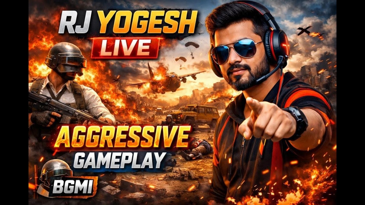 FULL AGGRESSIVE GAME PLAY  😱 RJ YOGESH LIVE