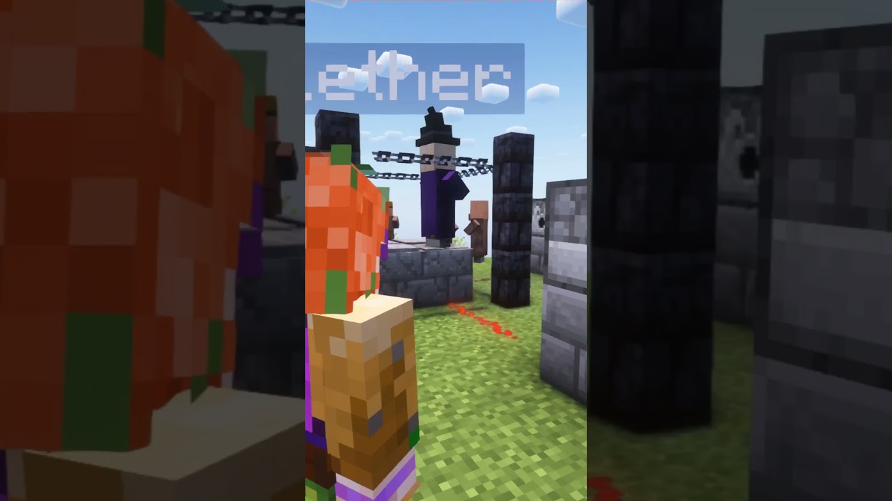 KILL the WITCH - Minecraft witch vs arrows  #shorts #cute #minecraft