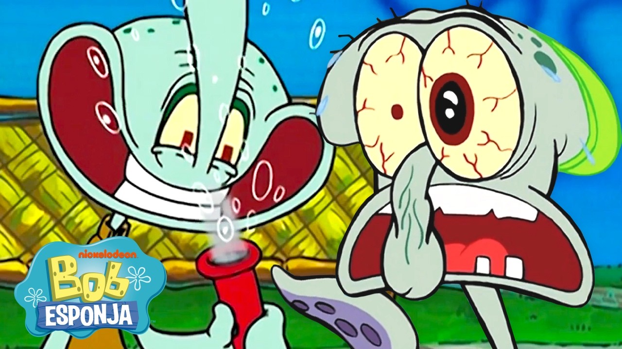Bob Esponja | ¡Más de 100 minutos del Calamardo clásico! (Temporadas 1–4) | Bob Esponja en Español