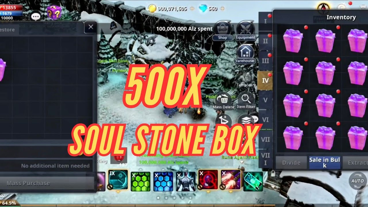 Luck or RIP? Opening 500 Soul Stone Box Cabal Infinite Combo SEA