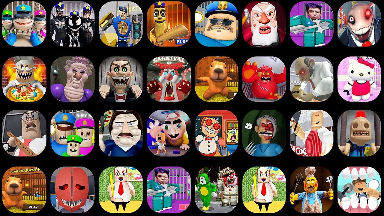 ROBLOX:TRALALERO TRALALA FAMILY,BLACK SQAD FAMILY,BARRY PRISON LEGO NEW,TUNG TUNG FAMILY,PAPA PIZZA.
