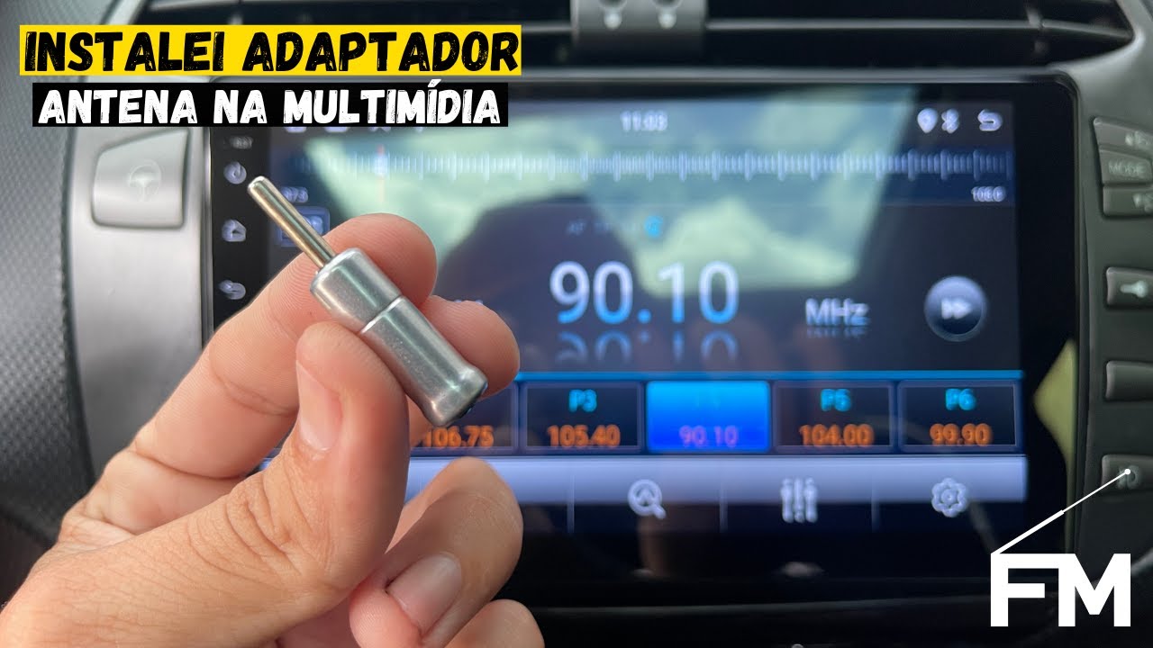 INSTALEI o ADAPTADOR de ANTENA para RÁDIO na MULTIMÍDIA ANDROID