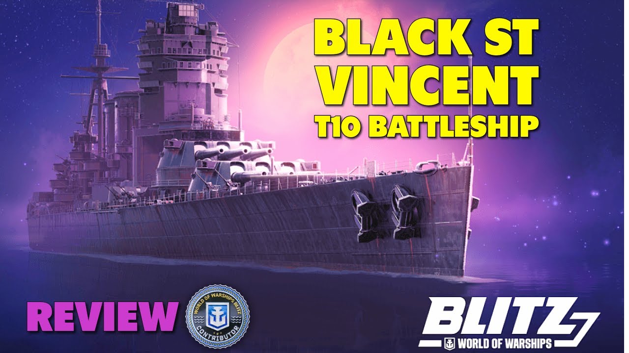 Линкор «Чёрный Сент-Винсент», 10-й уровень — World of Warships Blitz