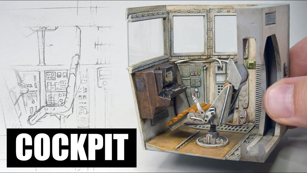 1:35th Scale Cutaway Spaceship Diorama – Part One: Cockpit
