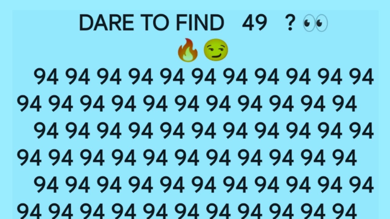 mind chex is live!can you find the hidden number 49, can you find it in 30 second