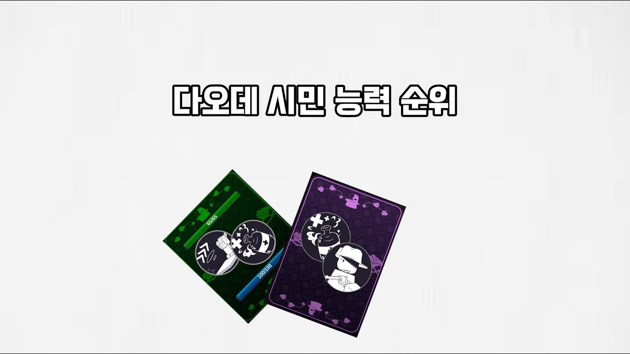 [다오데] 시민 능력 순위 (주관적)