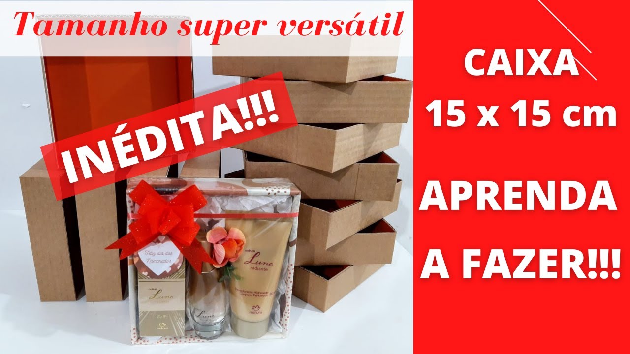 Como fazer caixa de papelão para Presente, fácil e com perfeição !!!