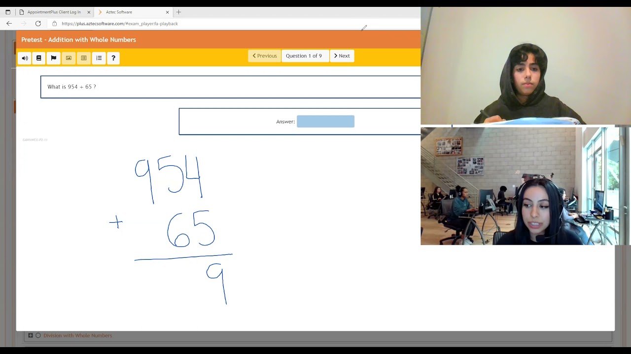 Example of Math Tutoring