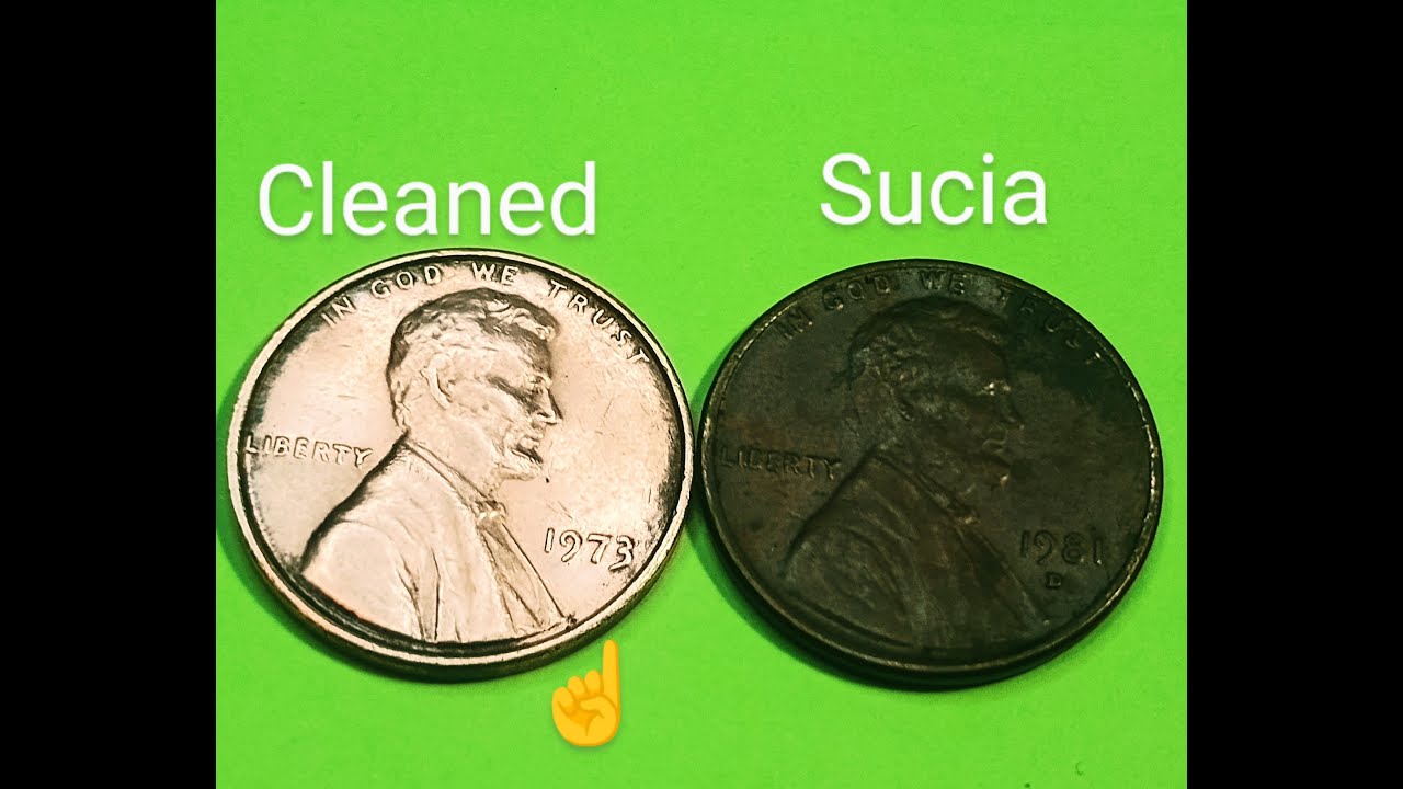 ☝️ Como limpiar monedas!!! facilísimo sin gastar money 🤑💰💵