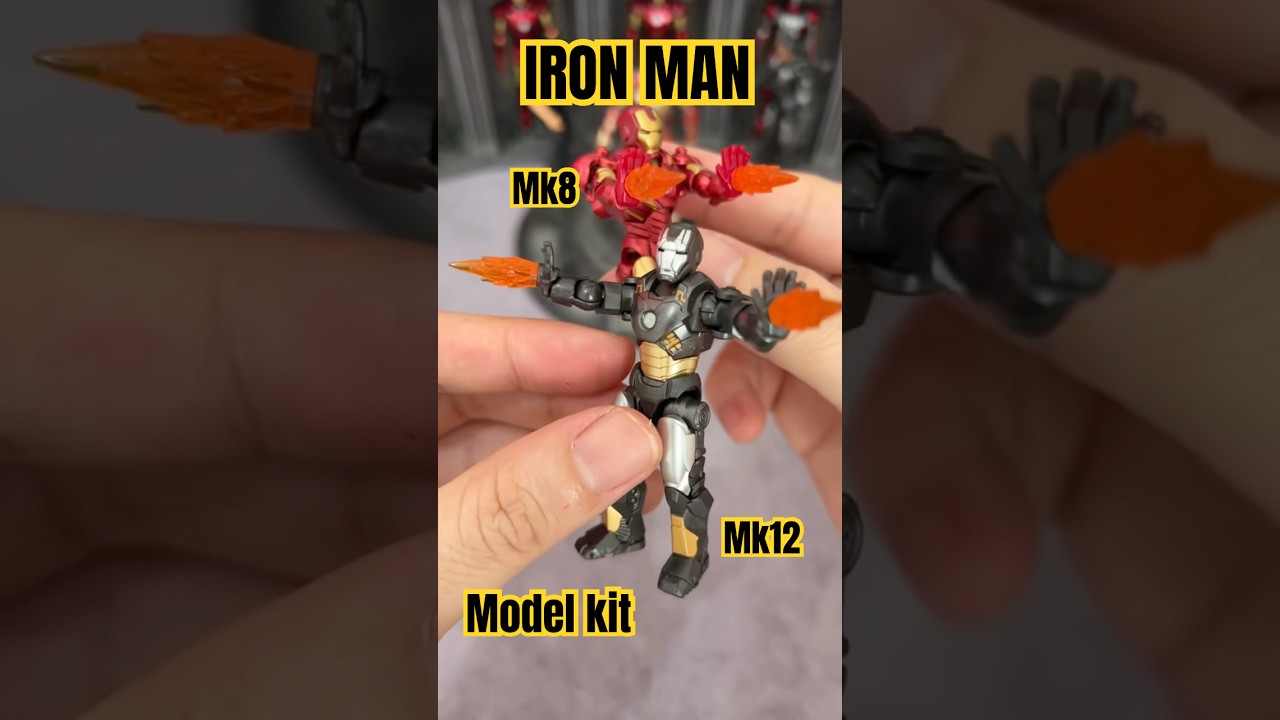 Iron Man Mini actionfigure Modelkit #marvel #minifigure #ironman #mark8 #mark12  #modelkit #toys