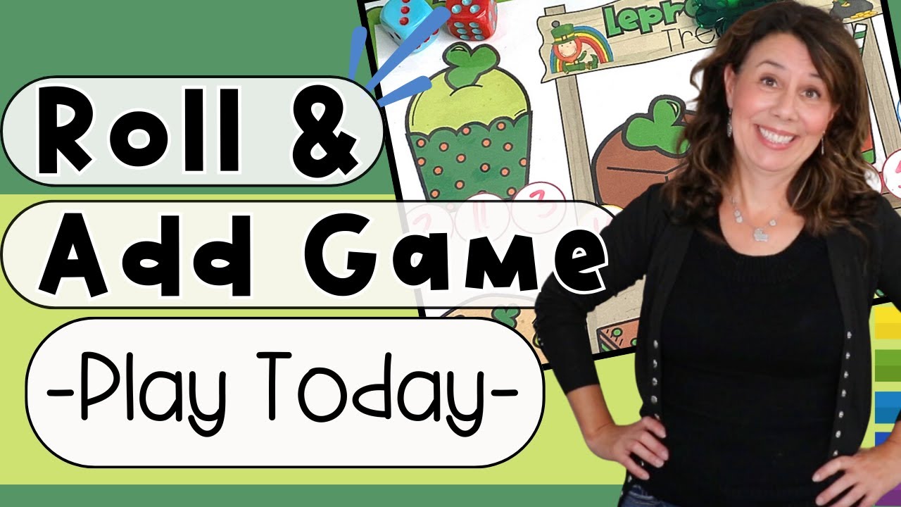 Leprechaun Treats – Roll, Add & Win! Math for Early Primary - Independent Addition Practice 2 Levels
