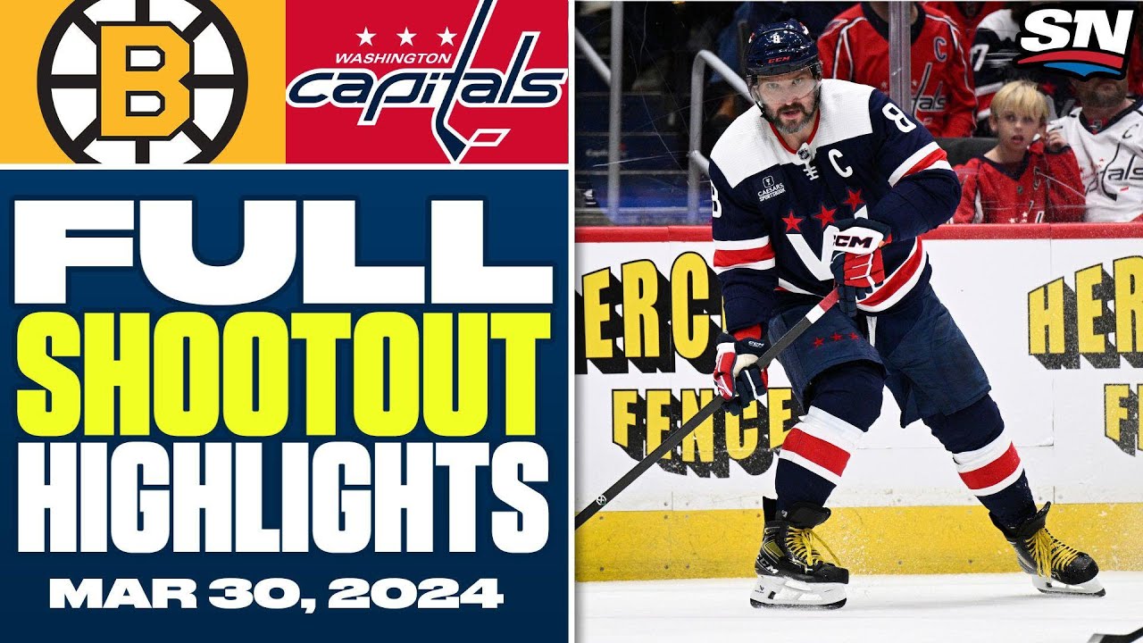 Boston Bruins at Washington Capitals | FULL Shootout Highlights - March 30, 2024