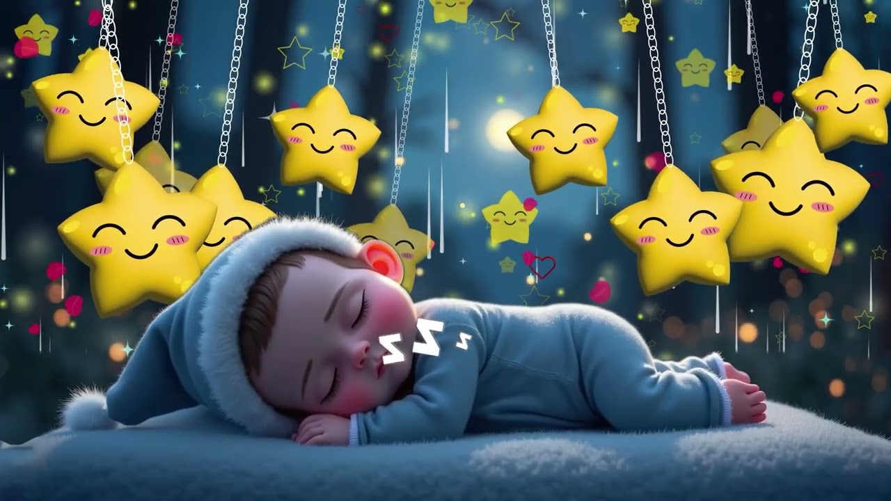 Baby Sleep Music💤Baby Fall Asleep Instantly & Overcome Insomnia in 3 Min 🍼 Mozart & Brahms Lullabies