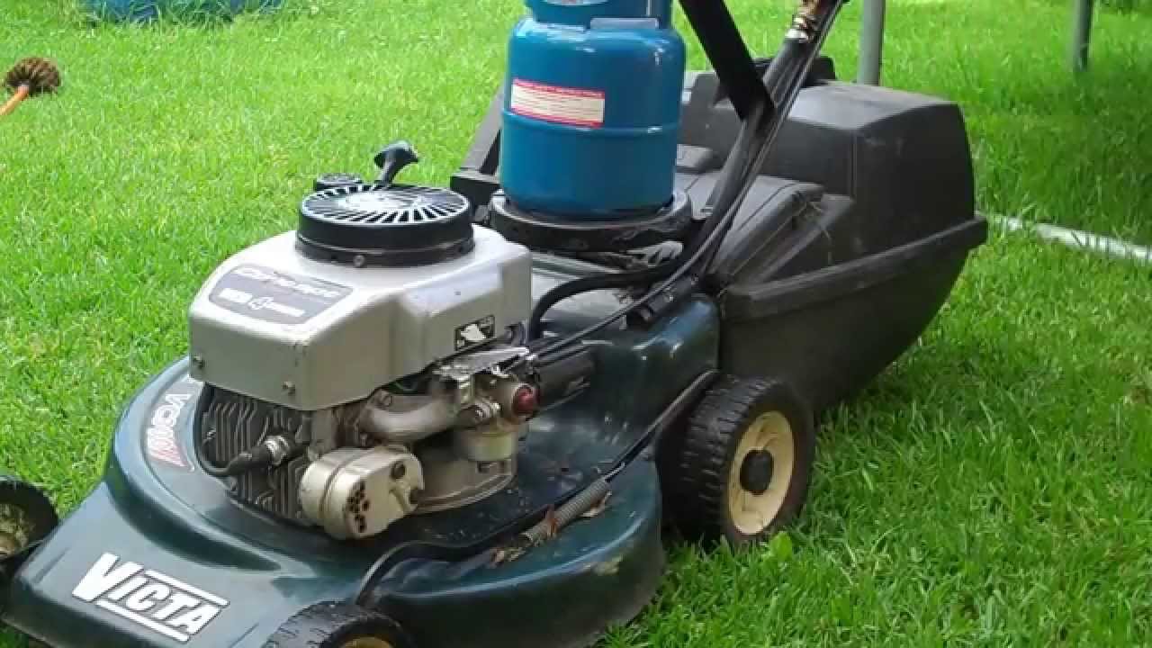 How to convert a Lawn Mower from Gas/Petrol to Propane / LPG DIY