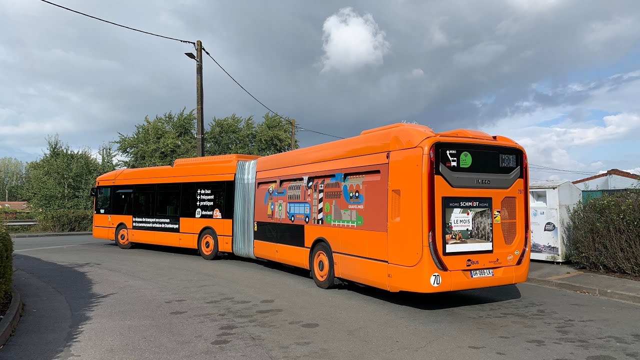 Iveco Urbanway 18 GNV Hybrid BHNS Voith €6 n°797 | DK’Bus (4K)