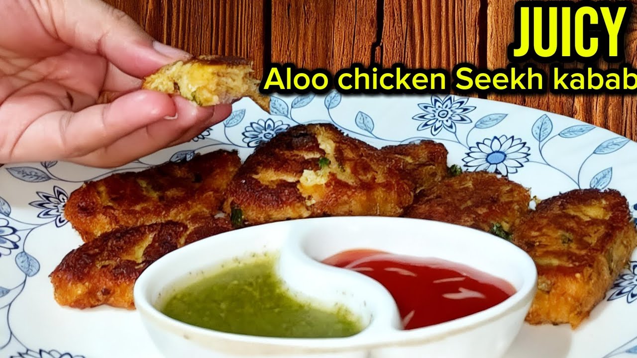 Aloo Chicken Seekh Kabab Recipe! Juicier than Meat! 5-Minute Aloo Chicken Seekh Kabab Secret