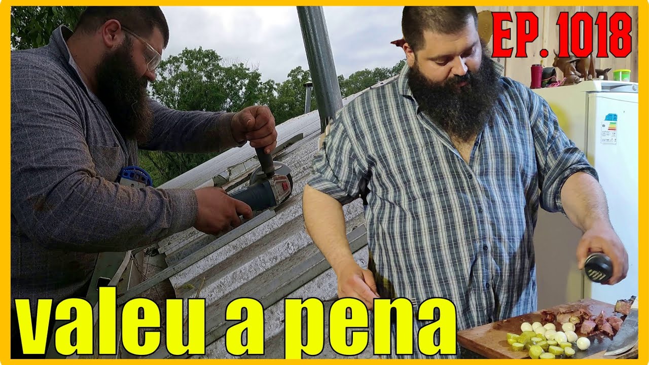 mudei a churrasqueira pra debaixo do coberto, chuva não vai ser desculpa pra não ter churrasco