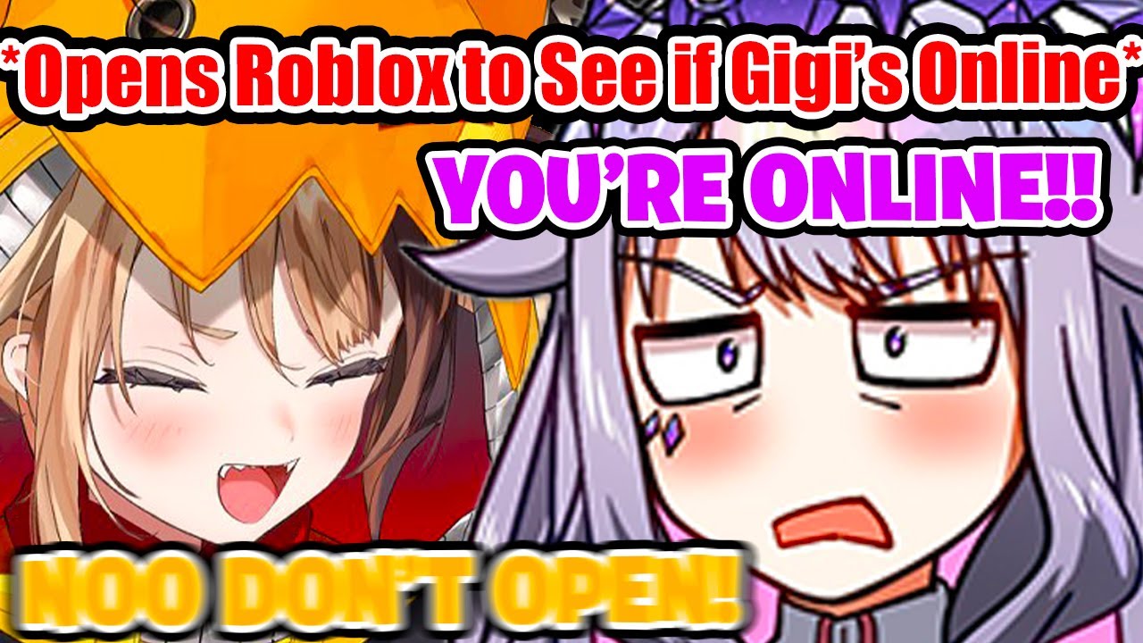 Biboo Caught Gigi Playing Roblox During Their Monster Hunter Collab 【Hololive EN】