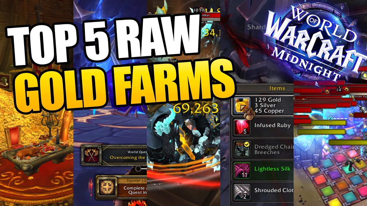 Top 5 Raw Gold Farms in WoW